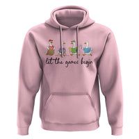 Let the Games Begin Cute Geese Hoodie Field Day Whimsical School Sports