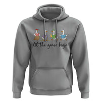 Let the Games Begin Cute Geese Hoodie Field Day Whimsical School Sports