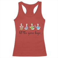 Let the Games Begin Cute Geese Racerback Tank Top Field Day Whimsical School Sports
