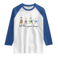 Let the Games Begin Cute Geese Raglan Shirt Field Day Whimsical School Sports