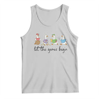 Let the Games Begin Cute Geese Tank Top Field Day Whimsical School Sports