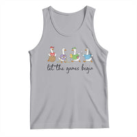 Let the Games Begin Cute Geese Tank Top Field Day Whimsical School Sports