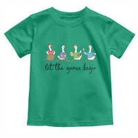 Let the Games Begin Cute Geese Toddler T Shirt Field Day Whimsical School Sports