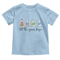 Let the Games Begin Cute Geese Toddler T Shirt Field Day Whimsical School Sports