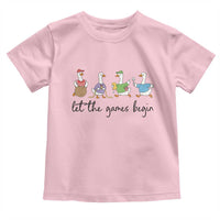 Let the Games Begin Cute Geese Toddler T Shirt Field Day Whimsical School Sports