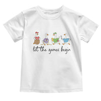 Let the Games Begin Cute Geese Toddler T Shirt Field Day Whimsical School Sports