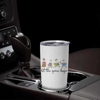 Let the Games Begin Cute Geese Tumbler Cup Field Day Whimsical School Sports