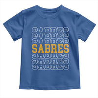 Retro Sabres Name Script Style Toddler T Shirt Vintage Distressed Sports Spirit Fan Pride