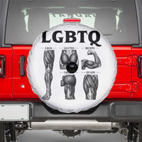 LGBTQ Acronym Funny Fitness Gym Muscle Graphic Spare Tire Cover Legs Glutes Biceps Triceps Quads