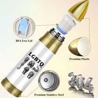 LGBTQ Acronym Funny Fitness Gym Muscle Graphic Bullet Tumbler Legs Glutes Biceps Triceps Quads