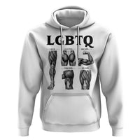 LGBTQ Acronym Funny Fitness Gym Muscle Graphic Hoodie Legs Glutes Biceps Triceps Quads