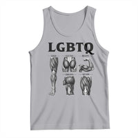 LGBTQ Acronym Funny Fitness Gym Muscle Graphic Tank Top Legs Glutes Biceps Triceps Quads