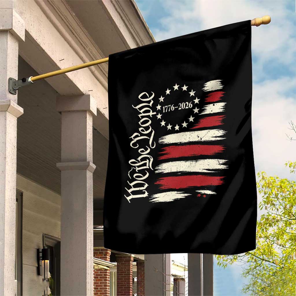 250 Years of Liberty 1776-2026 We The People Garden Flag Distressed American Flag Patriotic Semiquincentennial 250th Anniversary