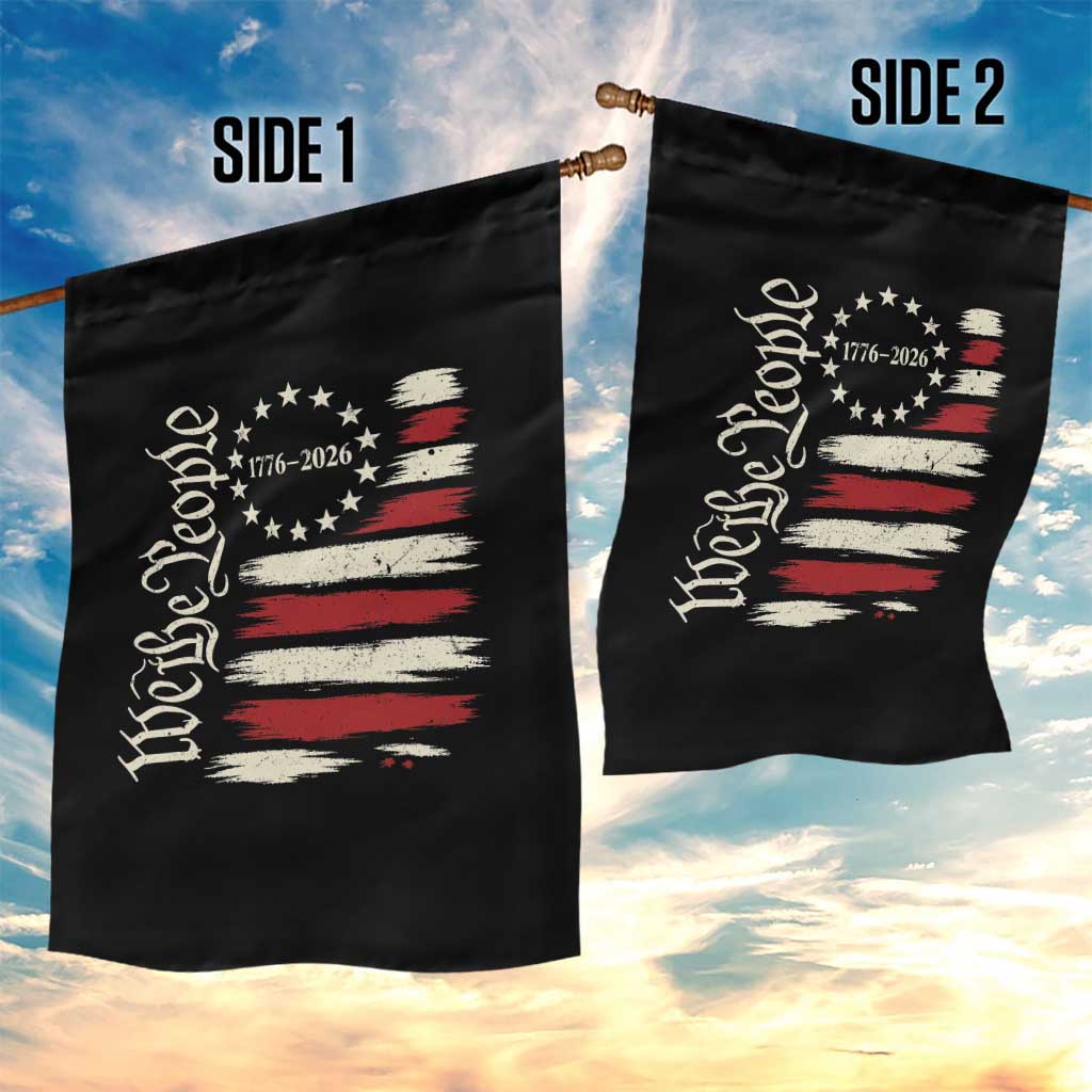 250 Years of Liberty 1776-2026 We The People Garden Flag Distressed American Flag Patriotic Semiquincentennial 250th Anniversary