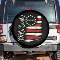 250 Years of Liberty 1776-2026 We The People Spare Tire Cover Distressed American Flag Patriotic Semiquincentennial 250th Anniversary