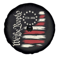 250 Years of Liberty 1776-2026 We The People Spare Tire Cover Distressed American Flag Patriotic Semiquincentennial 250th Anniversary