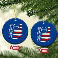 250 Years of Liberty 1776-2026 We The People Ceramic Ornament Distressed American Flag Patriotic Semiquincentennial 250th Anniversary