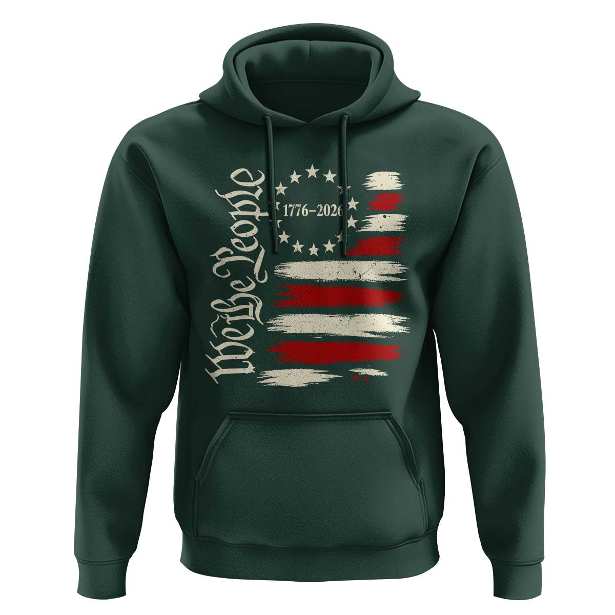 250 Years of Liberty 1776-2026 We The People Hoodie Distressed American Flag Patriotic Semiquincentennial 250th Anniversary