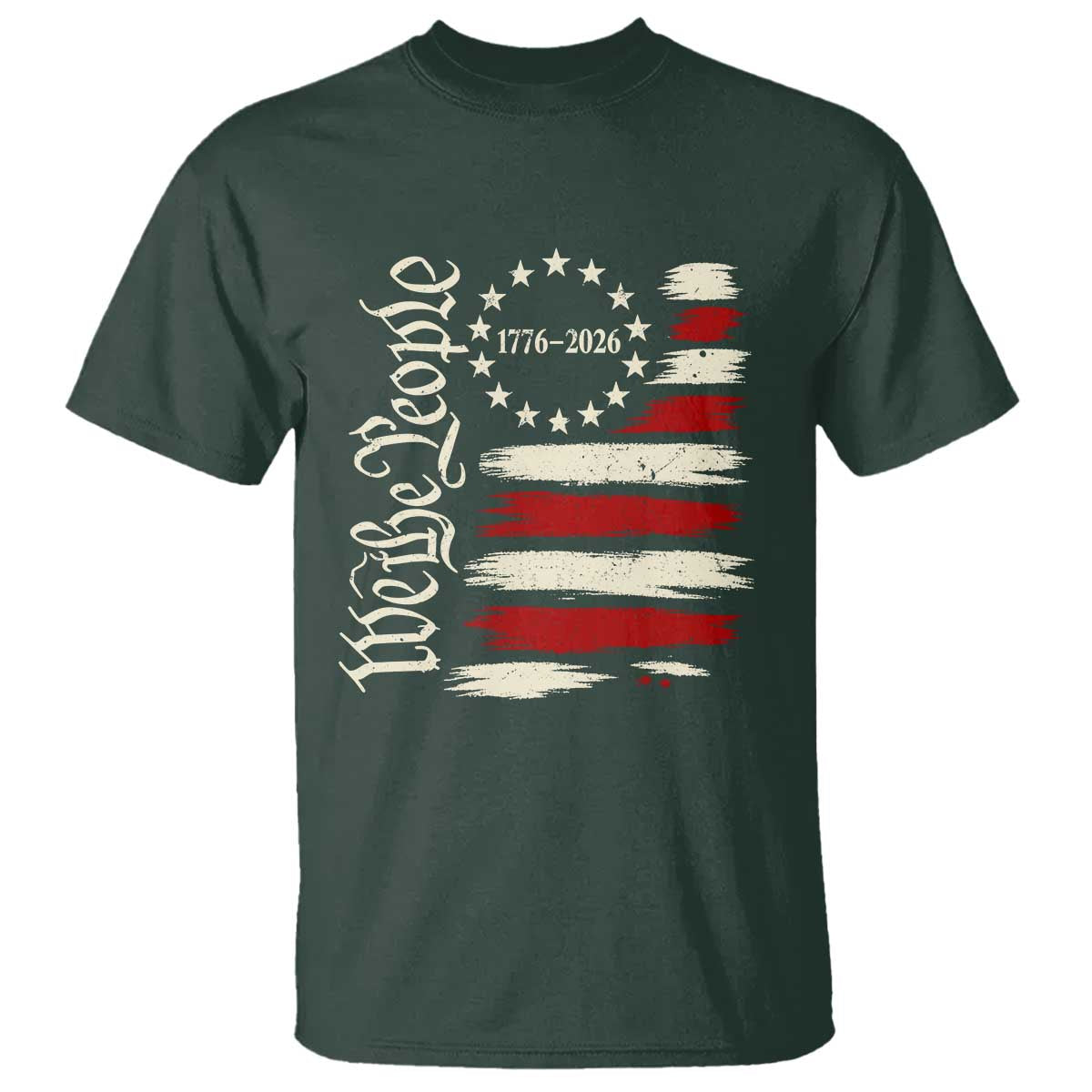 250 Years of Liberty 1776-2026 We The People T Shirt Distressed American Flag Patriotic Semiquincentennial 250th Anniversary