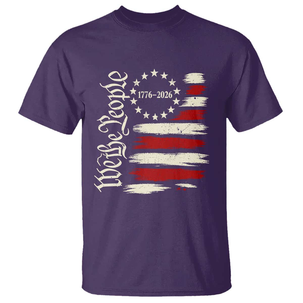 250 Years of Liberty 1776-2026 We The People T Shirt Distressed American Flag Patriotic Semiquincentennial 250th Anniversary