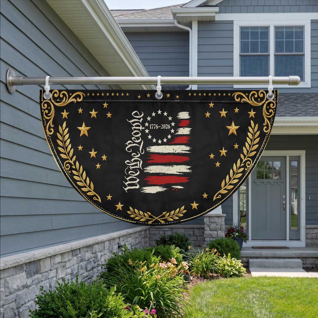 250 Years of Liberty 1776-2026 We The People Patriotic Fan Flag Distressed American Flag Semiquincentennial 250th Anniversary