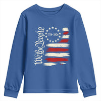 250 Years of Liberty 1776-2026 We The People Youth Sweatshirt Distressed American Flag Patriotic Semiquincentennial 250th Anniversary