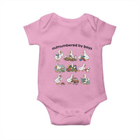Outnumbered By Boys Funny Goose Mom Life Baby Onesie Chaos Coordinator Motherhood Mothers Day Gag Gift