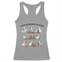 Outnumbered By Boys Funny Goose Mom Life Racerback Tank Top Chaos Coordinator Motherhood Mothers Day Gag Gift