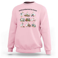 Outnumbered By Boys Funny Goose Mom Life Sweatshirt Chaos Coordinator Motherhood Mothers Day Gag Gift