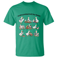 Outnumbered By Boys Funny Goose Mom Life T Shirt Chaos Coordinator Motherhood Mothers Day Gag Gift