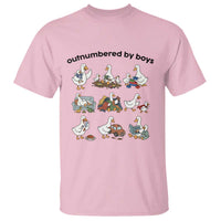 Outnumbered By Boys Funny Goose Mom Life T Shirt Chaos Coordinator Motherhood Mothers Day Gag Gift