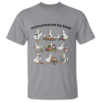 Outnumbered By Boys Funny Goose Mom Life T Shirt Chaos Coordinator Motherhood Mothers Day Gag Gift