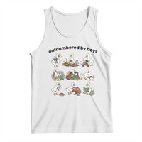 Outnumbered By Boys Funny Goose Mom Life Tank Top Chaos Coordinator Motherhood Mothers Day Gag Gift
