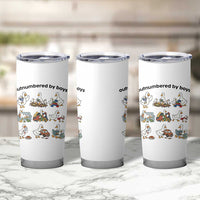 Outnumbered By Boys Funny Goose Mom Life Tumbler Cup Chaos Coordinator Motherhood Mothers Day Gag Gift