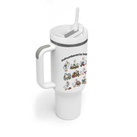 Outnumbered By Boys Funny Goose Mom Life Tumbler With Handle Chaos Coordinator Motherhood Mothers Day Gag Gift