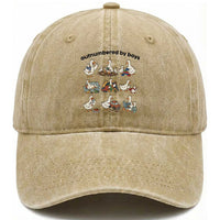 Outnumbered By Boys Funny Goose Mom Life Washed Cotton Baseball Cap Chaos Coordinator Motherhood Mothers Day Gag Gift