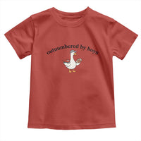 Outnumbered By Boys Cute Goose Sporty Mom Toddler T Shirt Football and Truck Motherhood Mothers Day Gag Gift