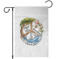 Plant The Trees Save The Bees Clean The Seas Garden Flag Vintage Peace Sign Aesthetic Nature Lover Ocean Conservation