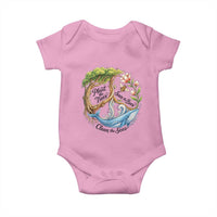 Plant The Trees Save The Bees Clean The Seas Baby Onesie Vintage Peace Sign Aesthetic Nature Lover Ocean Conservation