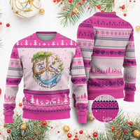 Plant The Trees Save The Bees Clean The Seas Ugly Christmas Sweater Vintage Peace Sign Aesthetic Nature Lover Ocean Conservation