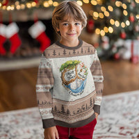 Plant The Trees Save The Bees Clean The Seas Ugly Christmas Sweater Vintage Peace Sign Aesthetic Nature Lover Ocean Conservation