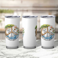 Plant The Trees Save The Bees Clean The Seas Tumbler Cup Vintage Peace Sign Aesthetic Nature Lover Ocean Conservation
