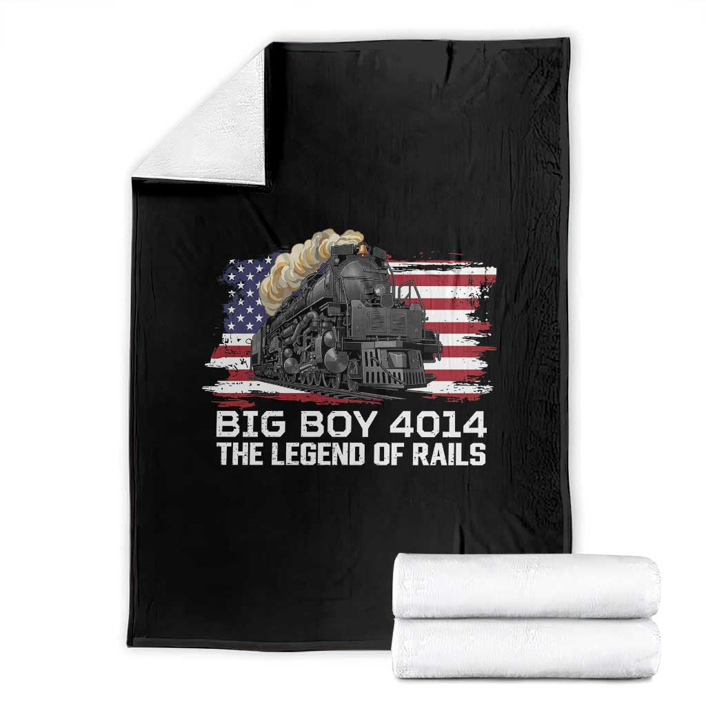 Vintage American Steam Train Throw Blanket Legend of the Rails Heritage Pride