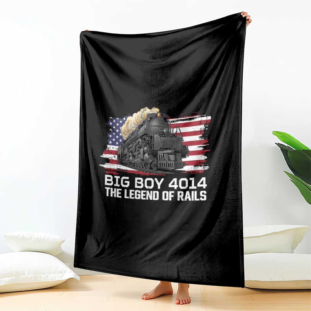 Vintage American Steam Train Throw Blanket Legend of the Rails Heritage Pride