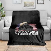 Vintage American Steam Train Throw Blanket Legend of the Rails Heritage Pride