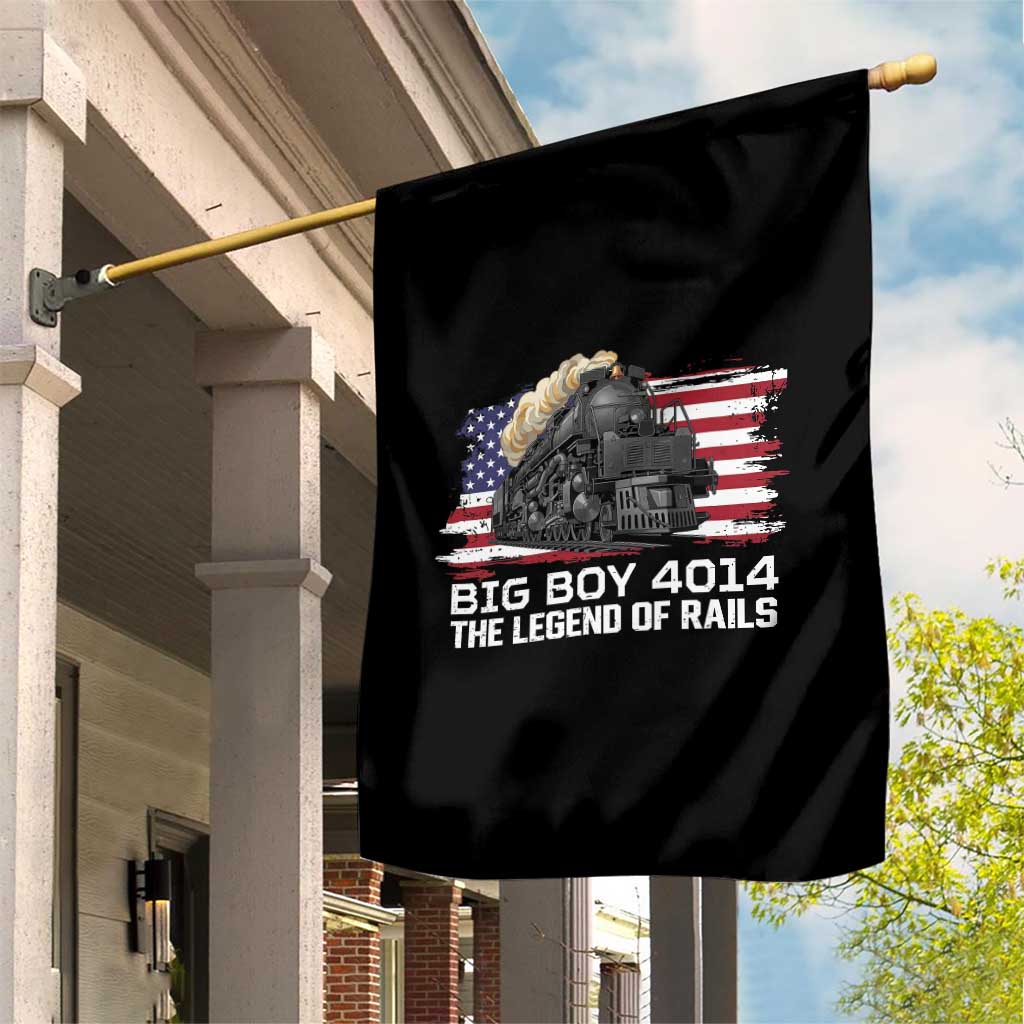 Vintage American Steam Train Garden Flag Legend of the Rails Heritage Pride