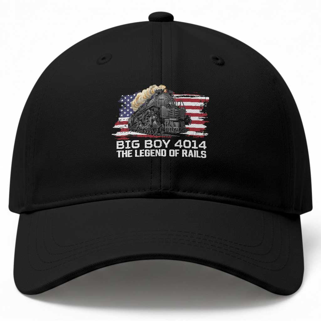 Vintage American Steam Train Baseball Cap Legend of the Rails Heritage Pride
