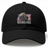 Vintage American Steam Train Baseball Cap Legend of the Rails Heritage Pride