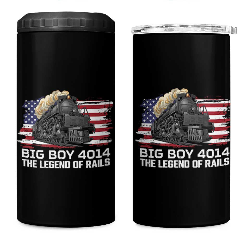 Vintage American Steam Train 4 in 1 Can Cooler Tumbler Legend of the Rails Heritage Pride