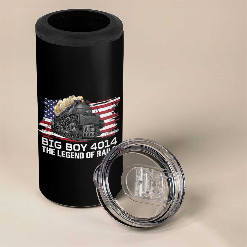 Vintage American Steam Train 4 in 1 Can Cooler Tumbler Legend of the Rails Heritage Pride